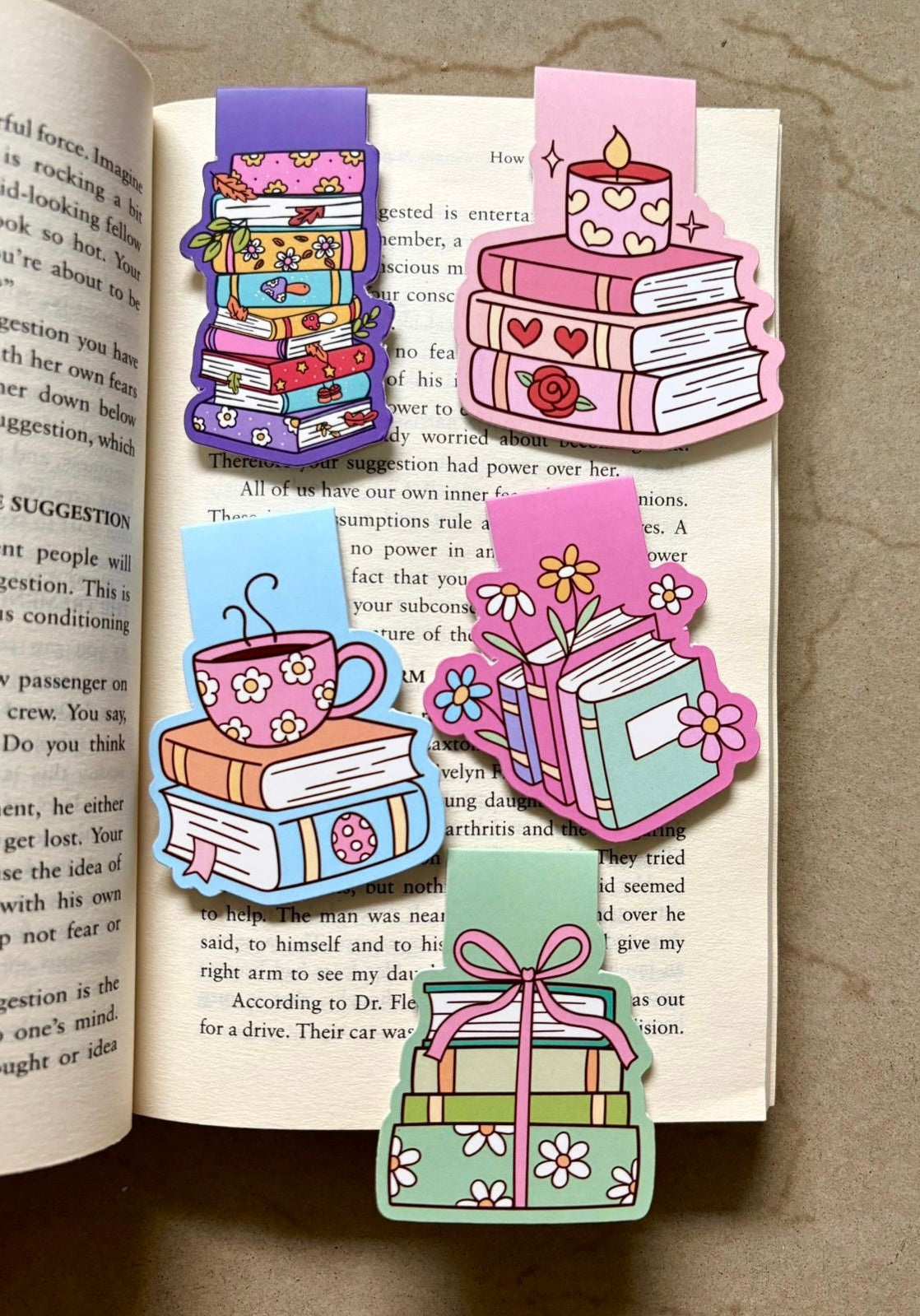 Pack of 5 Magnetic Bookmarks - Creative Books