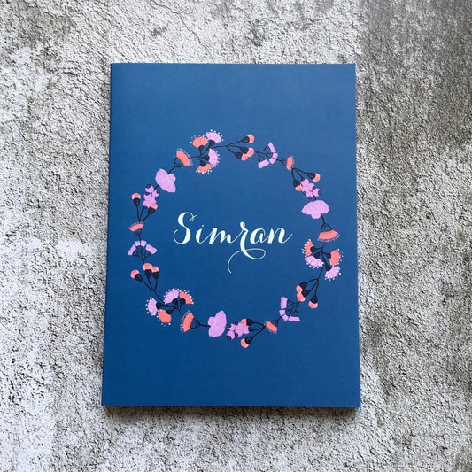 Personalized Softover Notebook - Flower | Use Code HAPPY20