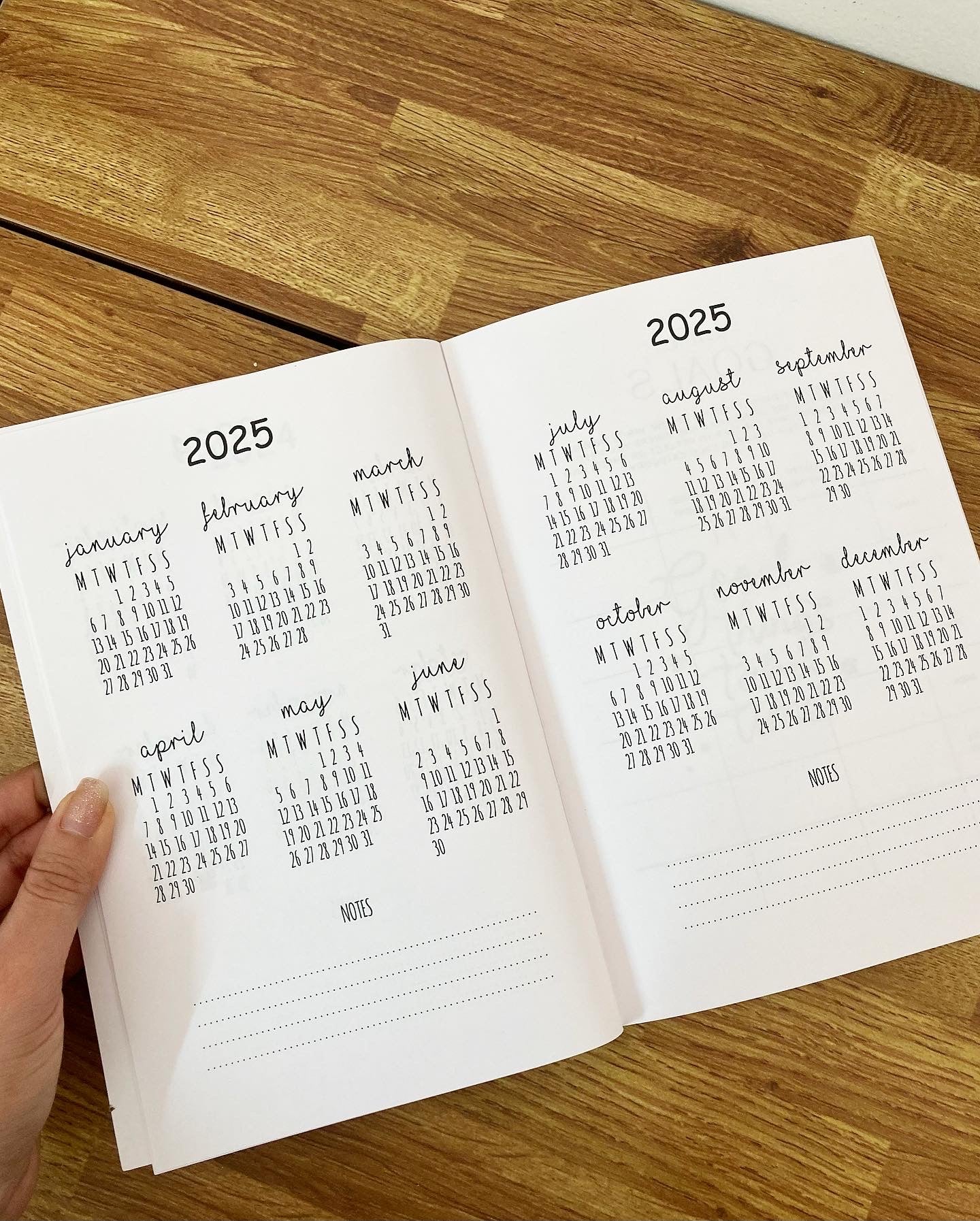 Softcover Undated Annual Planner  – One Step at a time  | Freebies included