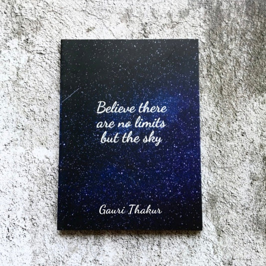 Personalized Notebook - Believe there are no limits | Use Code HAPPY20