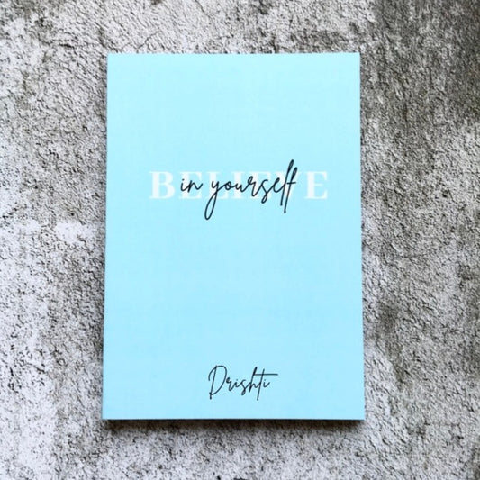 Personalized Softcover Notebook - Believe in yourself
