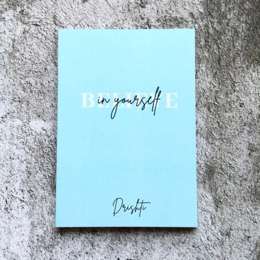 Personalized Softcover Notebook - Believe in yourself | Use Code HAPPY20