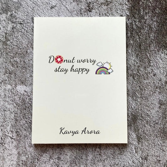 Personalized Softcover Notebook - Donut Worry