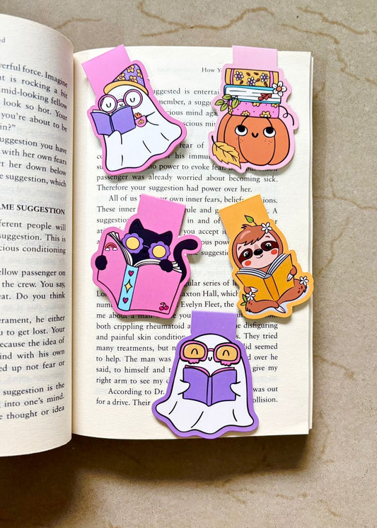 Pack of 5 Magnetic Bookmarks - Cartoons