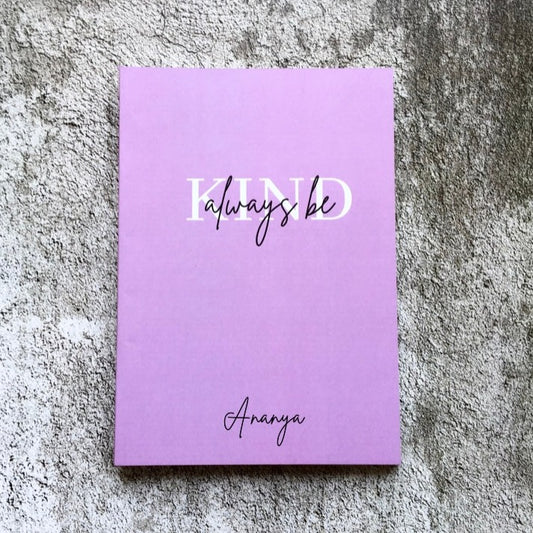 Personalized Softcover Notebook - Always be kind