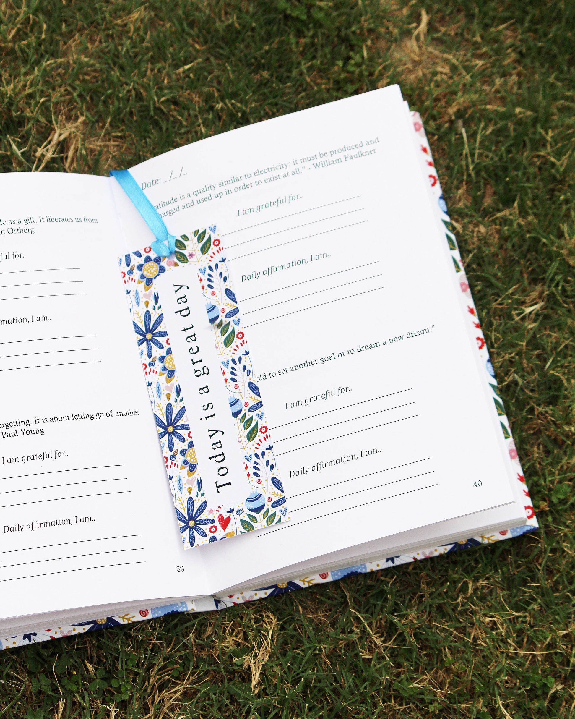 Bookmark with Gratitude Journal