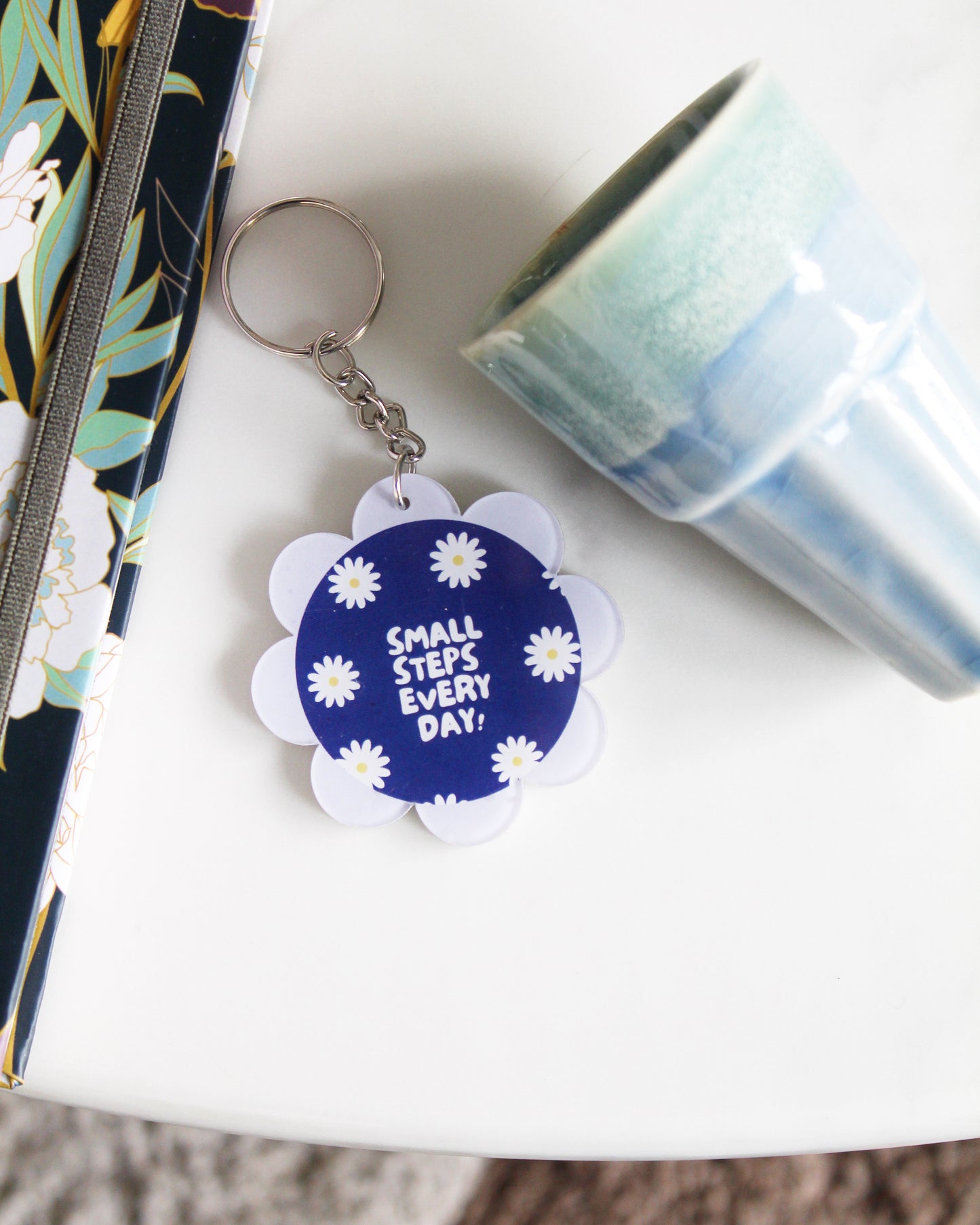 Daily Journal - Blue with Premium Gold Foiling | FREE Keychain, Posters & Stickers