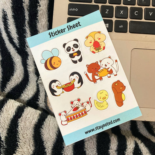 Sticker Sheet - Cute Cartoon