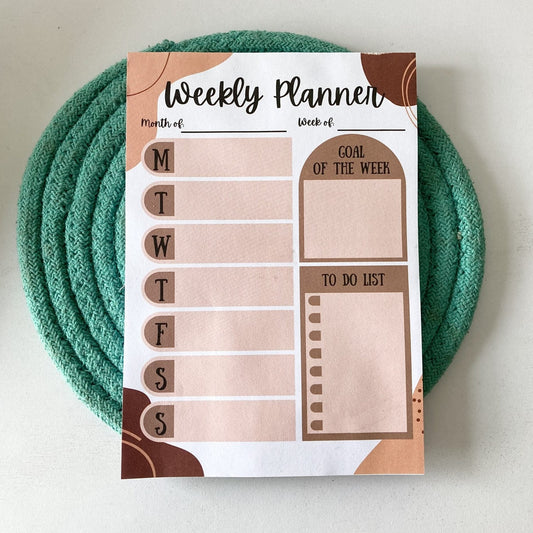 Weekly Planner - Crimson