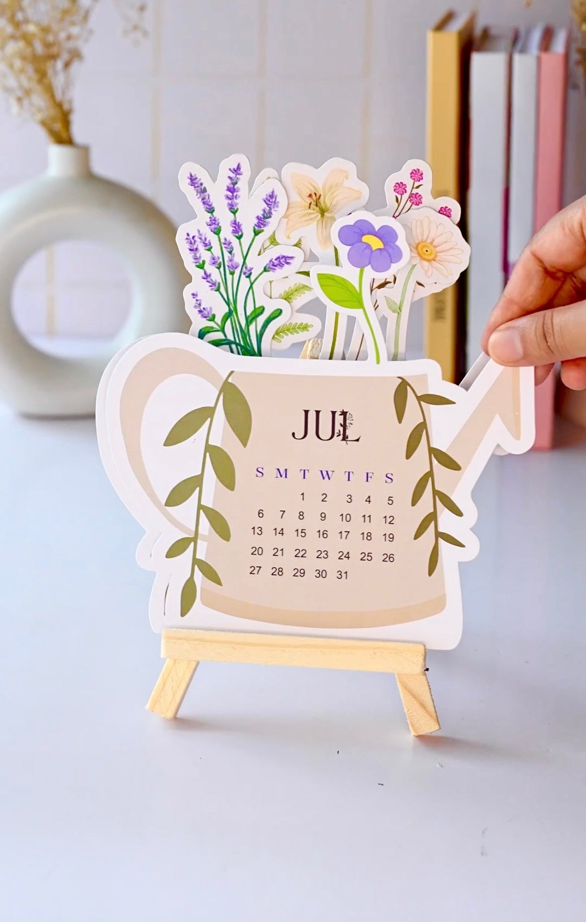 2026 Calendar - Flower Pot| OFFER - Buy 2 Calendars and get a Keychain Free