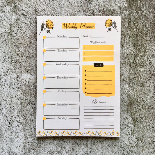 Weekly Planner - Lemon Bloom