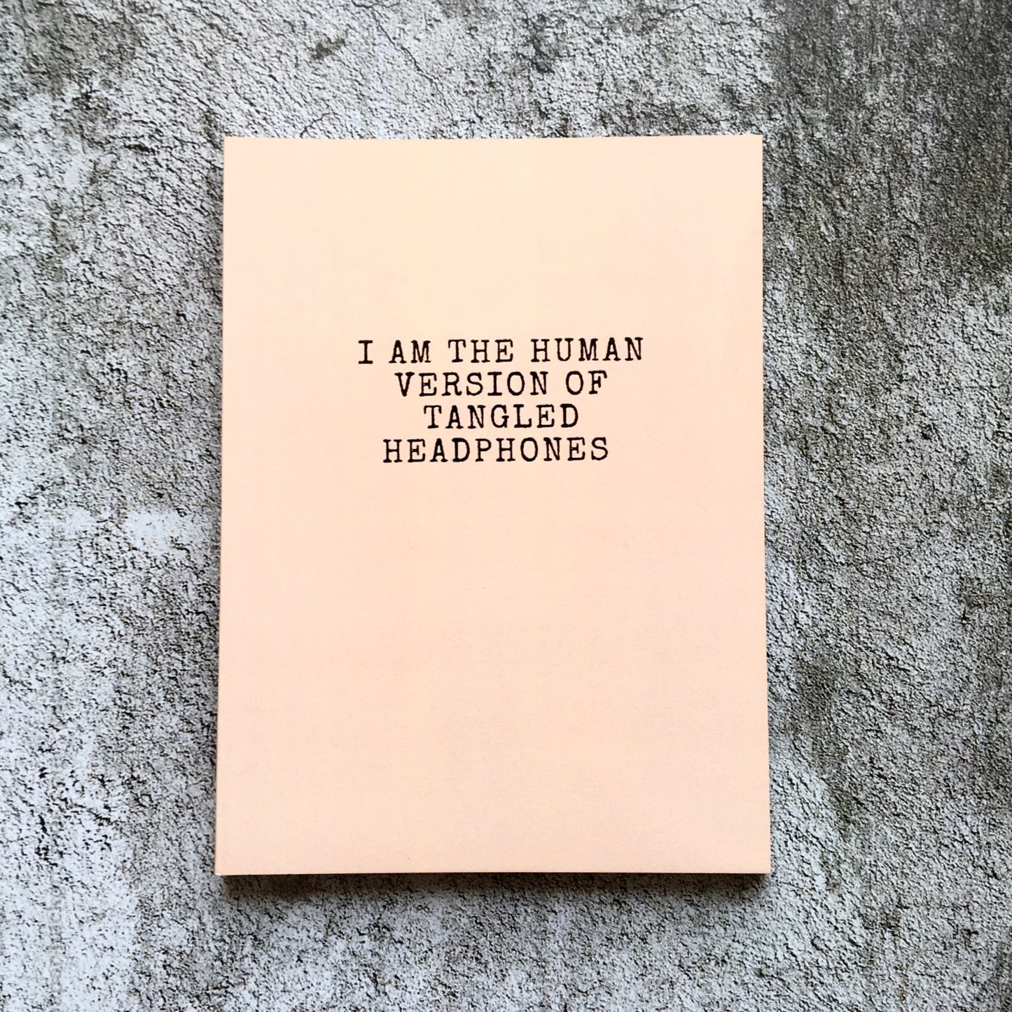 Softcover Notebook - Headphones
