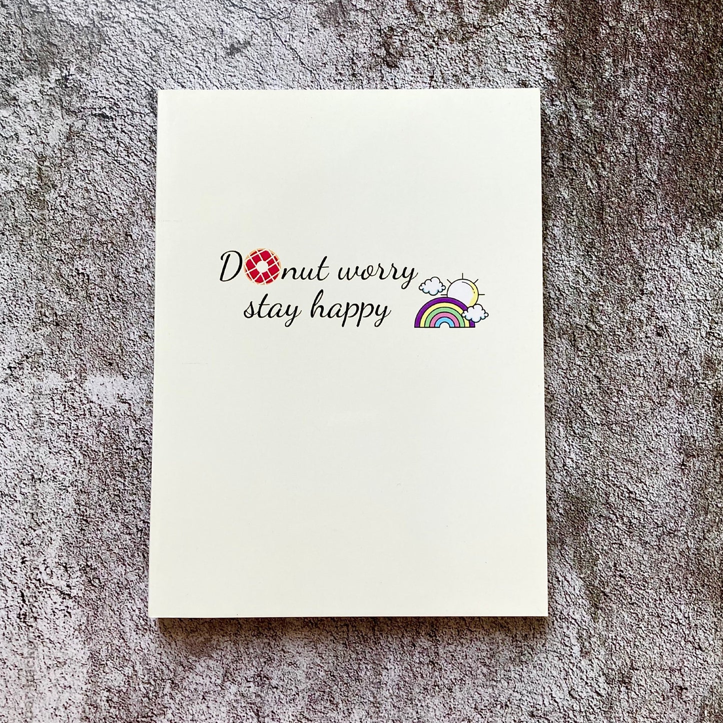 Softcover Notebook - Donut Worry