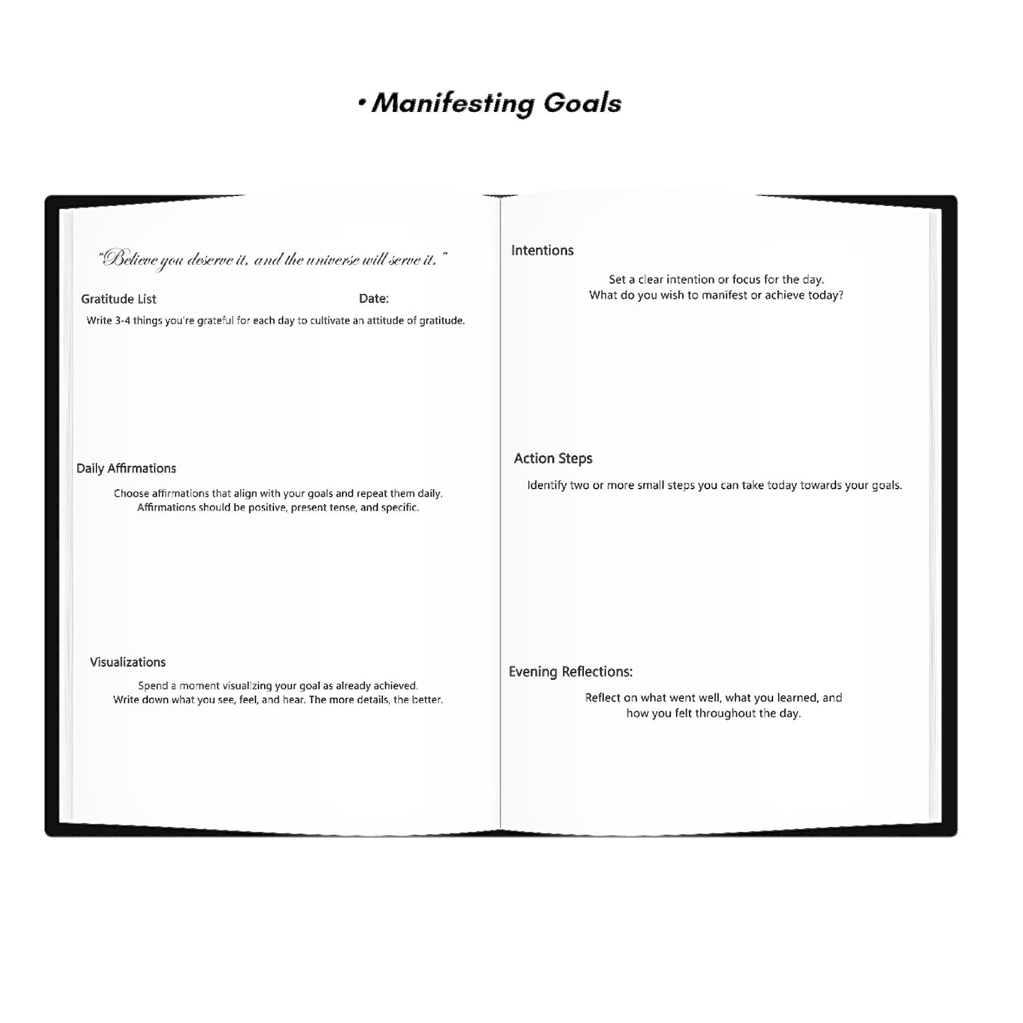 Manifestation Journal - 11:11 | FREE Tote Bag, Posters & Stickers