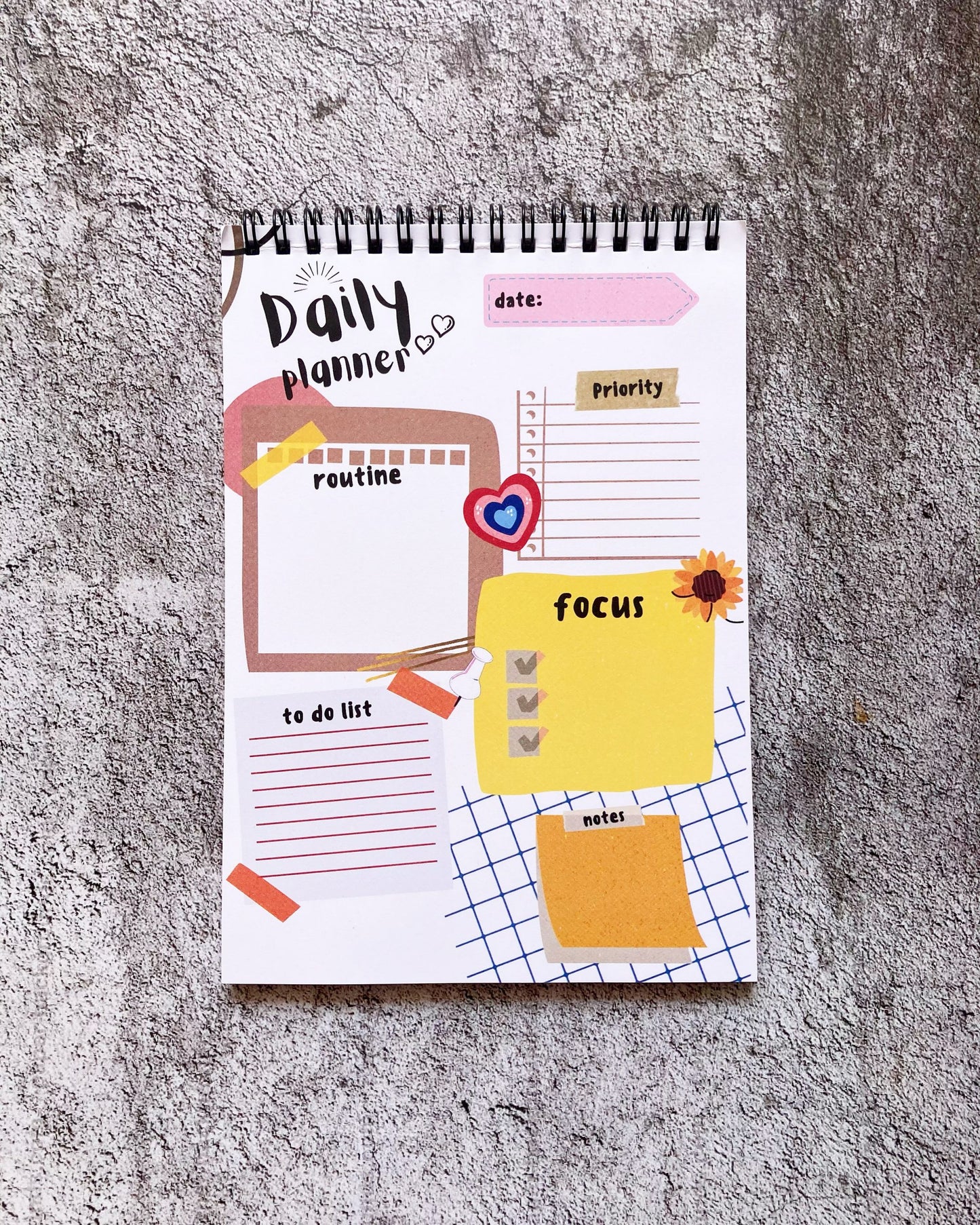 Daily Planner - Bright Sunflower