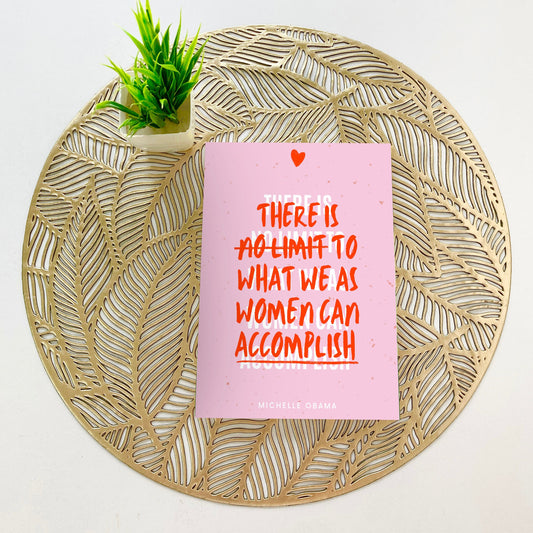 Softcover  Notebook - Women can accomplish