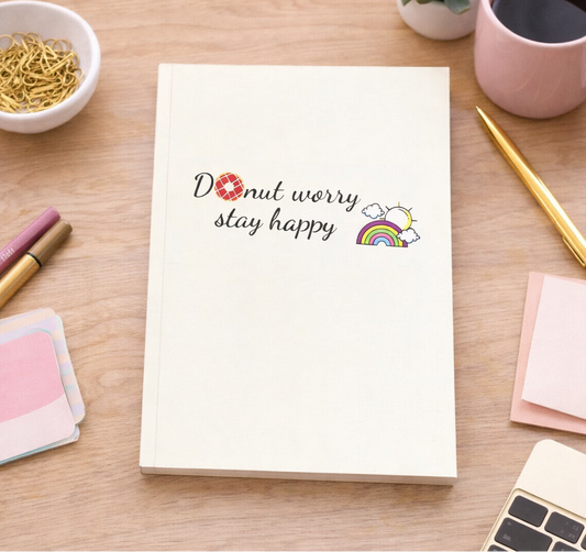 Softcover  Notebook - Donut Worry