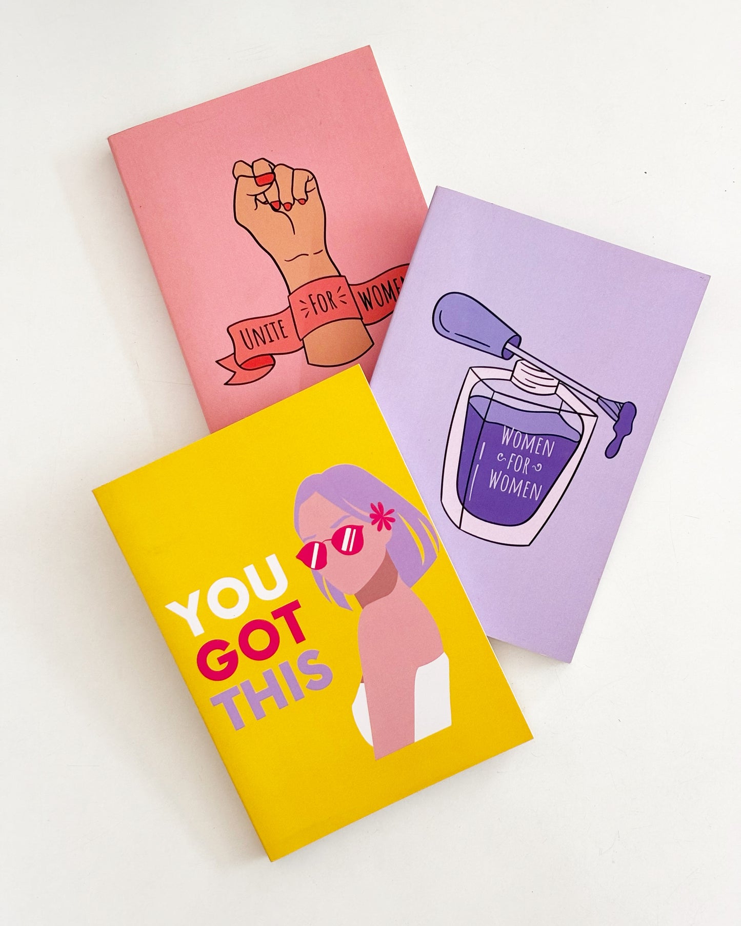 Pack of 3 Pocket Notebooks - Girl Power