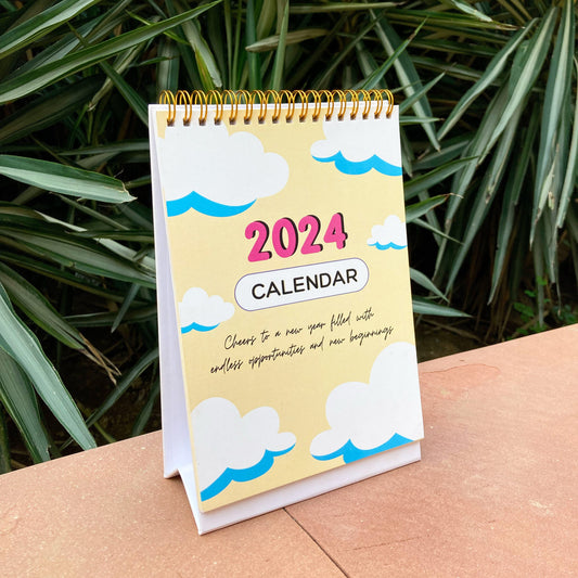2024 Calendar – Clouds | Sticker Sheet included
