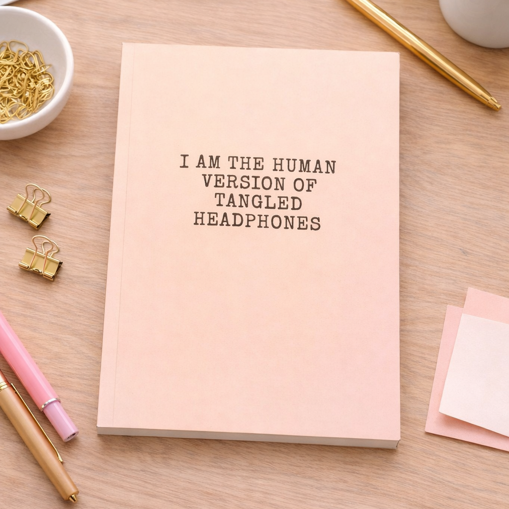 Softcover  Notebook - Headphones