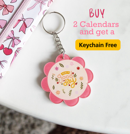 2026 Calendar - Flower Pot| OFFER - Buy 2 Calendars and get a Keychain Free