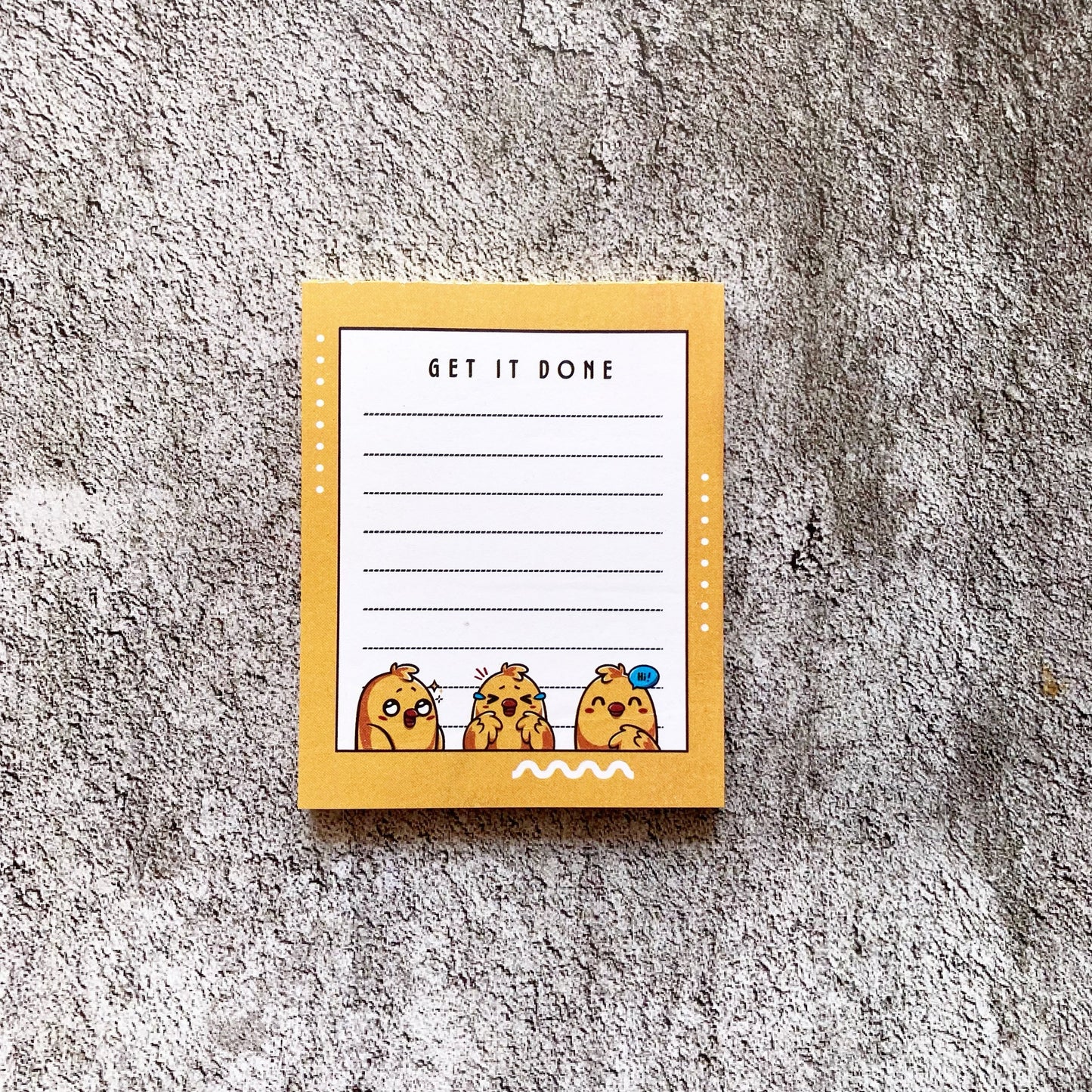 Notepad Kawaii - Yellow