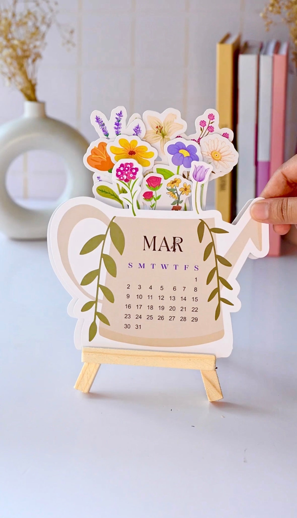 2026 Calendar - Flower Pot| OFFER - Buy 2 Calendars and get a Keychain Free
