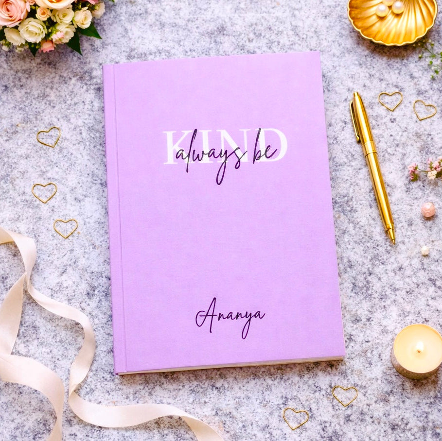 Personalized Softcover Notebook - Always be kind