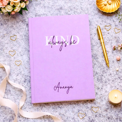 Personalized Softcover Notebook - Always be kind
