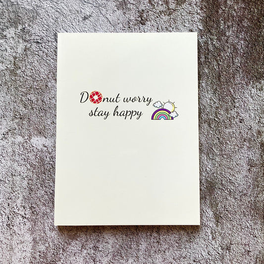 Softcover  Notebook - Donut Worry