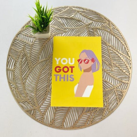 Softcover  Notebook - You got this Yellow
