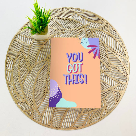 Softcover  Notebook - You got this Orange